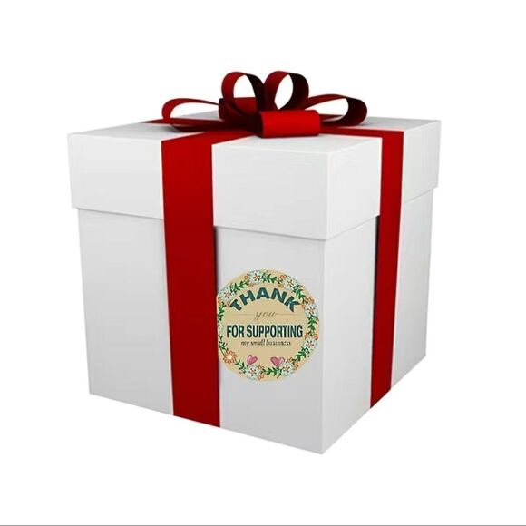 500pcs1 Roll Thank You Stickers For Small Business Circle Flower Bunch - Picture 4 of 5